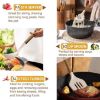 Picture of Silicone Cooking Utensil Set,Umite Chef 8-Piece Kitchen Utensils Set with Natural Acacia Wooden Handles, Silicone Heads-Silicone Kitchen Gadgets and Spatula Set for Nonstick Cookware - Khaki