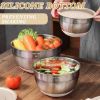 Picture of Mixing Bowls with Airtight Lids Set, 26PCS Stainless Steel Khaki Bowls with Grater Attachments, Non-Slip Bottoms & Kitchen Gadgets Set, Size 7, 4, 2.5, 2.0,1.5, 1QT, Great for Mixing & Serving