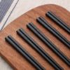 Picture of HIWARE 10 Pairs Fiberglass Chopsticks - Reusable Chopsticks Dishwasher Safe, 9 1/2 Inches - Black