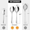 Picture of Hiware 8-Piece Serving Spoons Set - Includes 4 Serving Spoons and 4 Slotted Spoons, 18/8 Stainless Steel Buffet Serving Utensils - Mirror Polished, Dishwasher Safe, 8.6-Inch