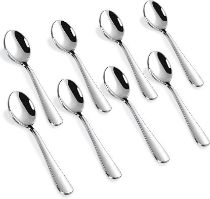 Picture of Hiware 12-Piece Demitasse Espresso Spoons, 4 Inches Stainless Steel Mini Coffee Spoons