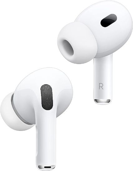 Picture of Apple AirPods Pro (2nd Generation) Wireless Ear Buds with USB-C Charging, Up to 2X More Active Noise Cancelling Bluetooth Headphones, Transparency Mode, Adaptive Audio, Personalized Spatial Audio